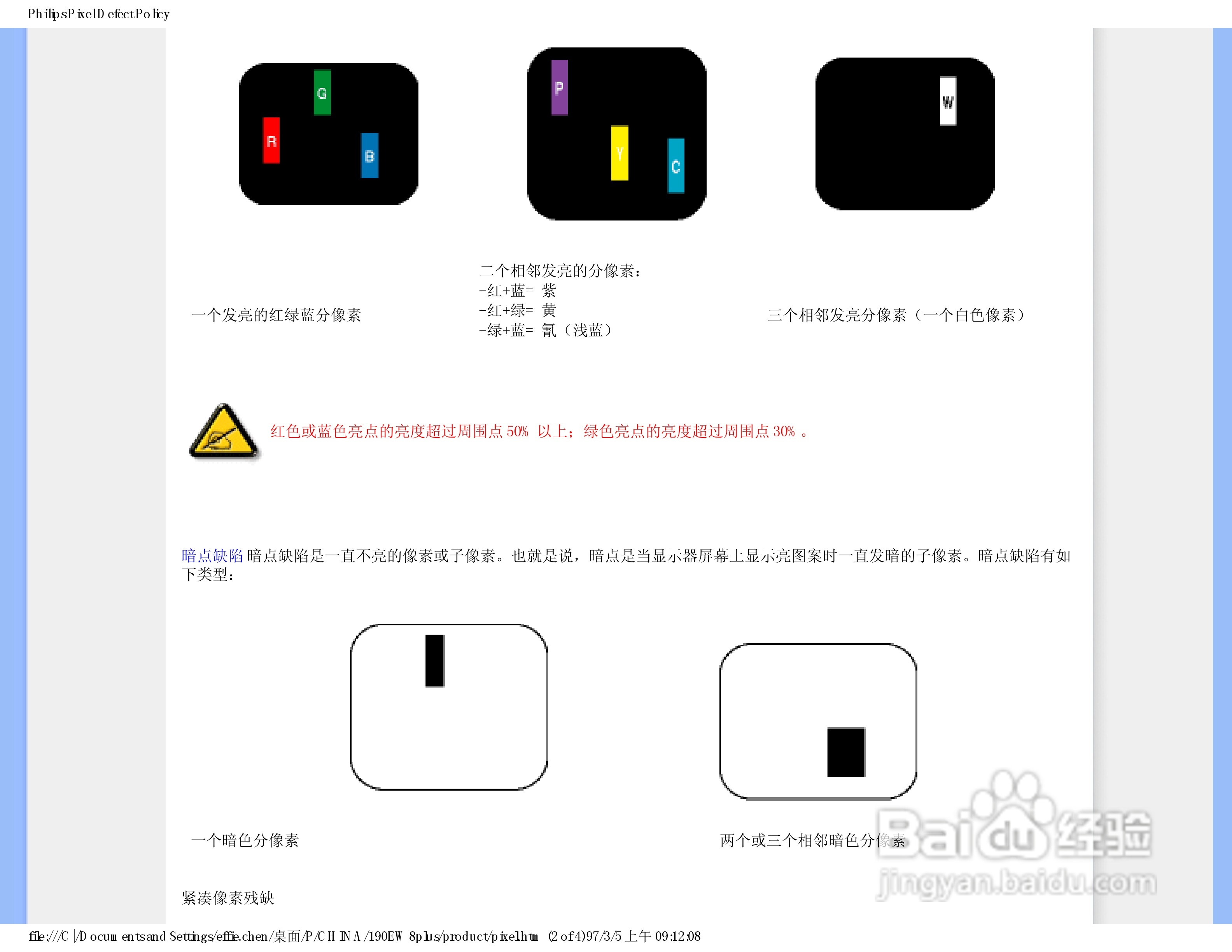 飞利浦190EW8FB1/93液晶显示器使用说明书:[5]