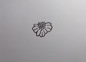 线描画：怎么画石榴花如何画石榴花（步骤）