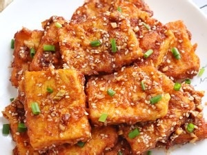 怎么做好吃美味的香煎孜然豆腐