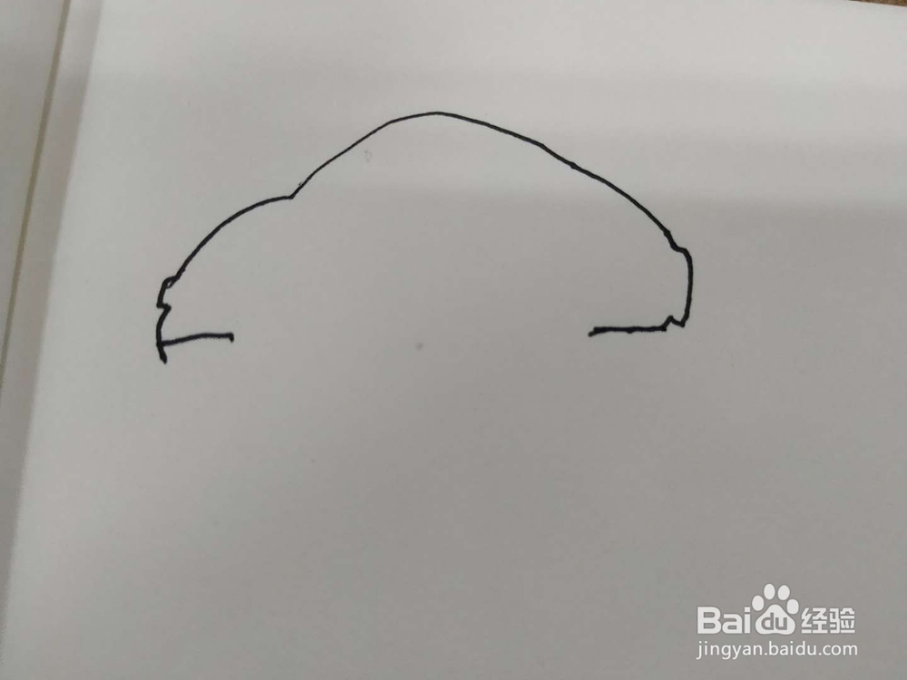 小轿车简笔画怎么画，怎么画小汽车简笔画