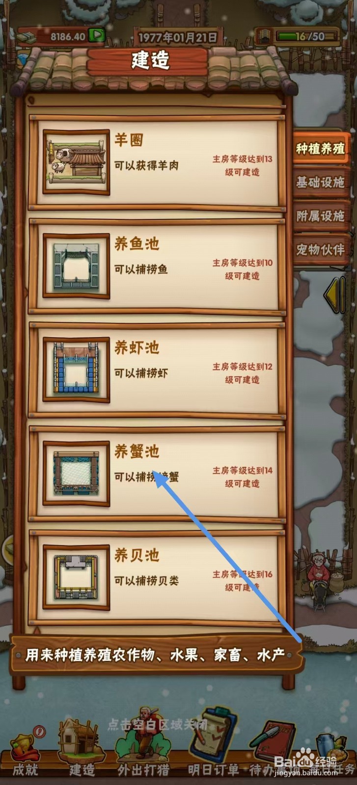 外婆的小农院怎么建造【养蟹池】