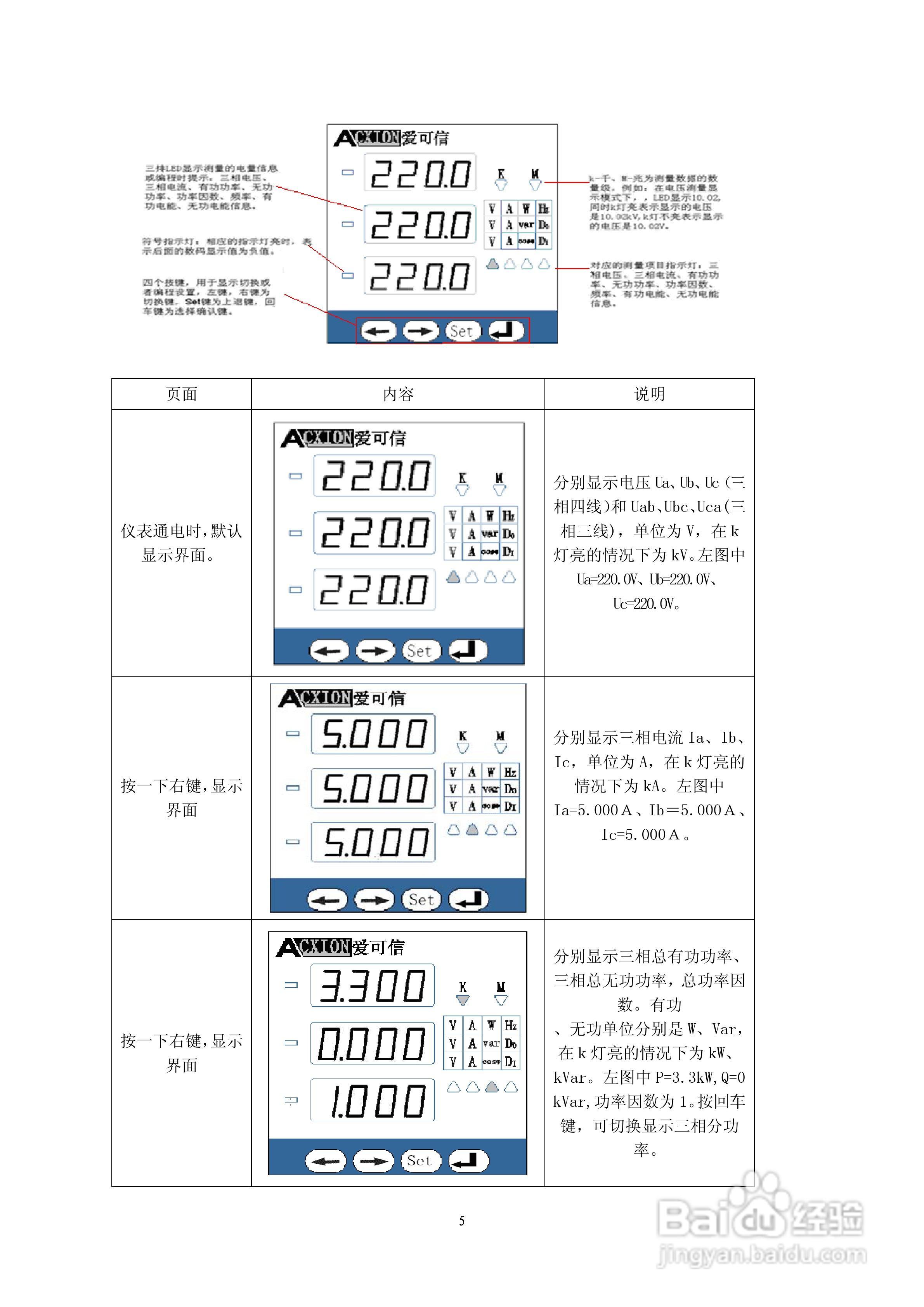 ACXE798多功能网络电力仪表使用说明书:[1]