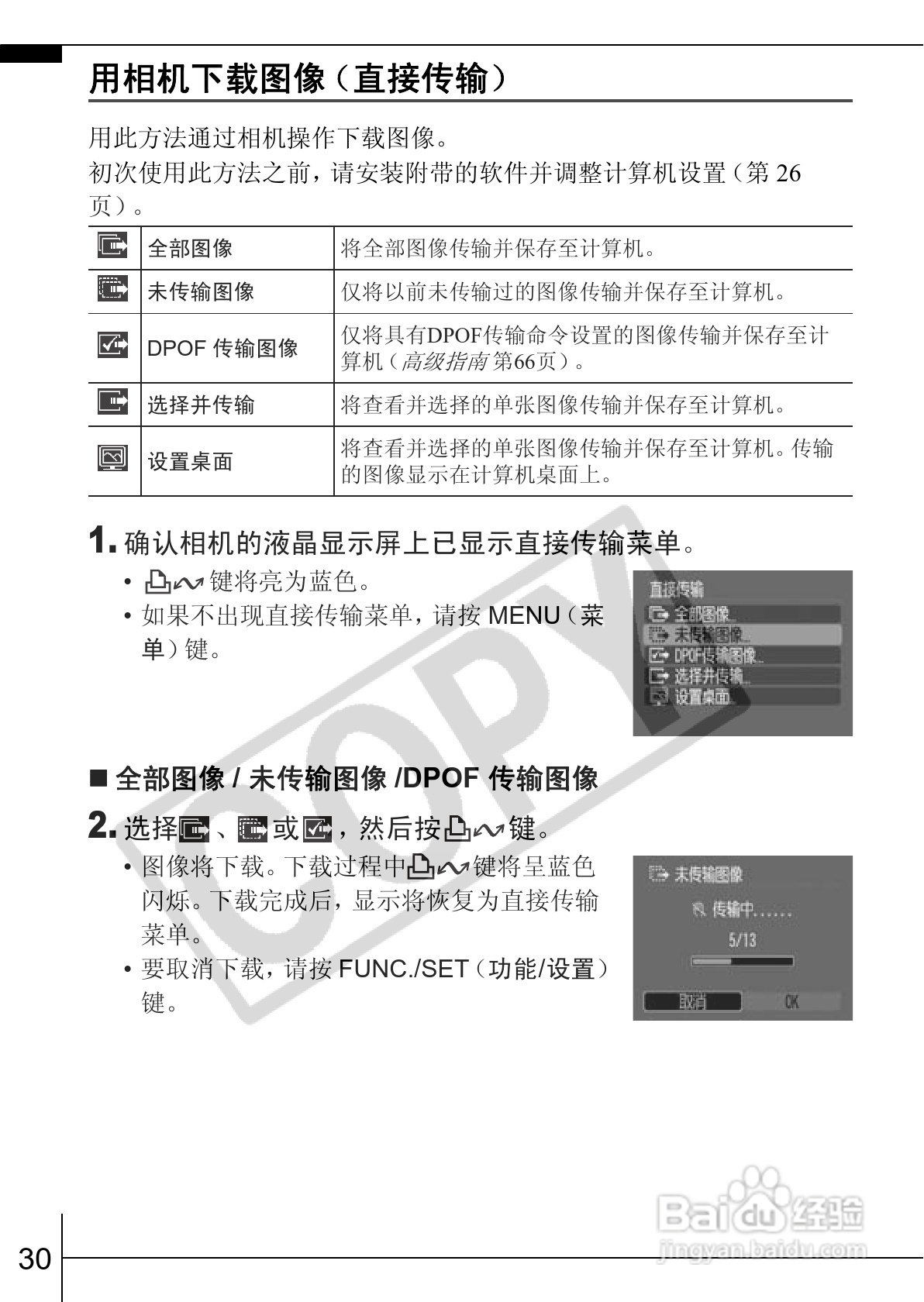 佳能PowerShot A550数码相机使用说明书:[4]
