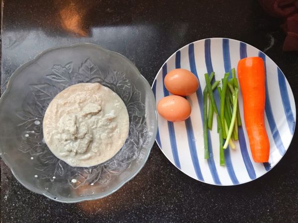 蔬菜杂豆豆渣饼