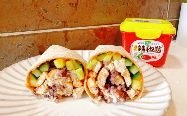 韩式辣酱鸡肉卷