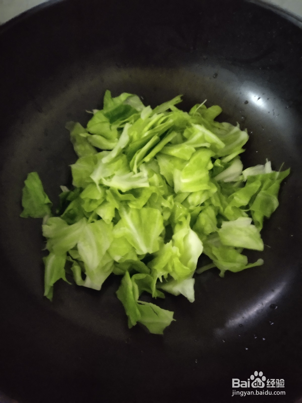 无油手撕包心菜炒年糕