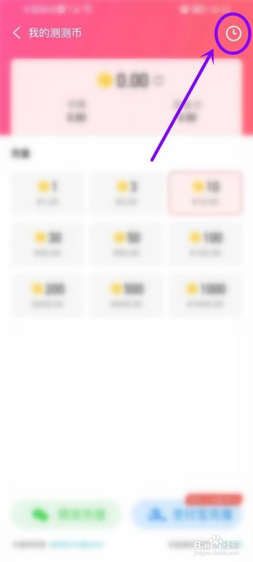 测测app的测测币充值记录怎么样查看