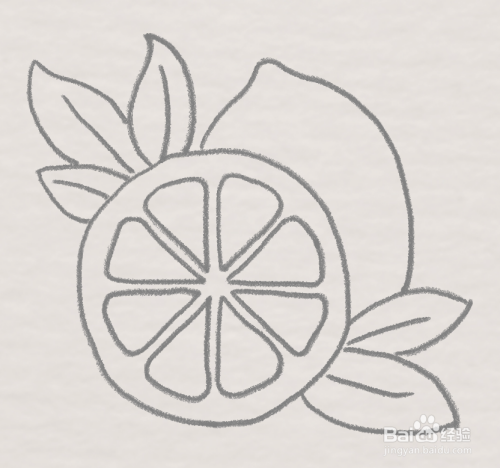 水果柠檬怎么画