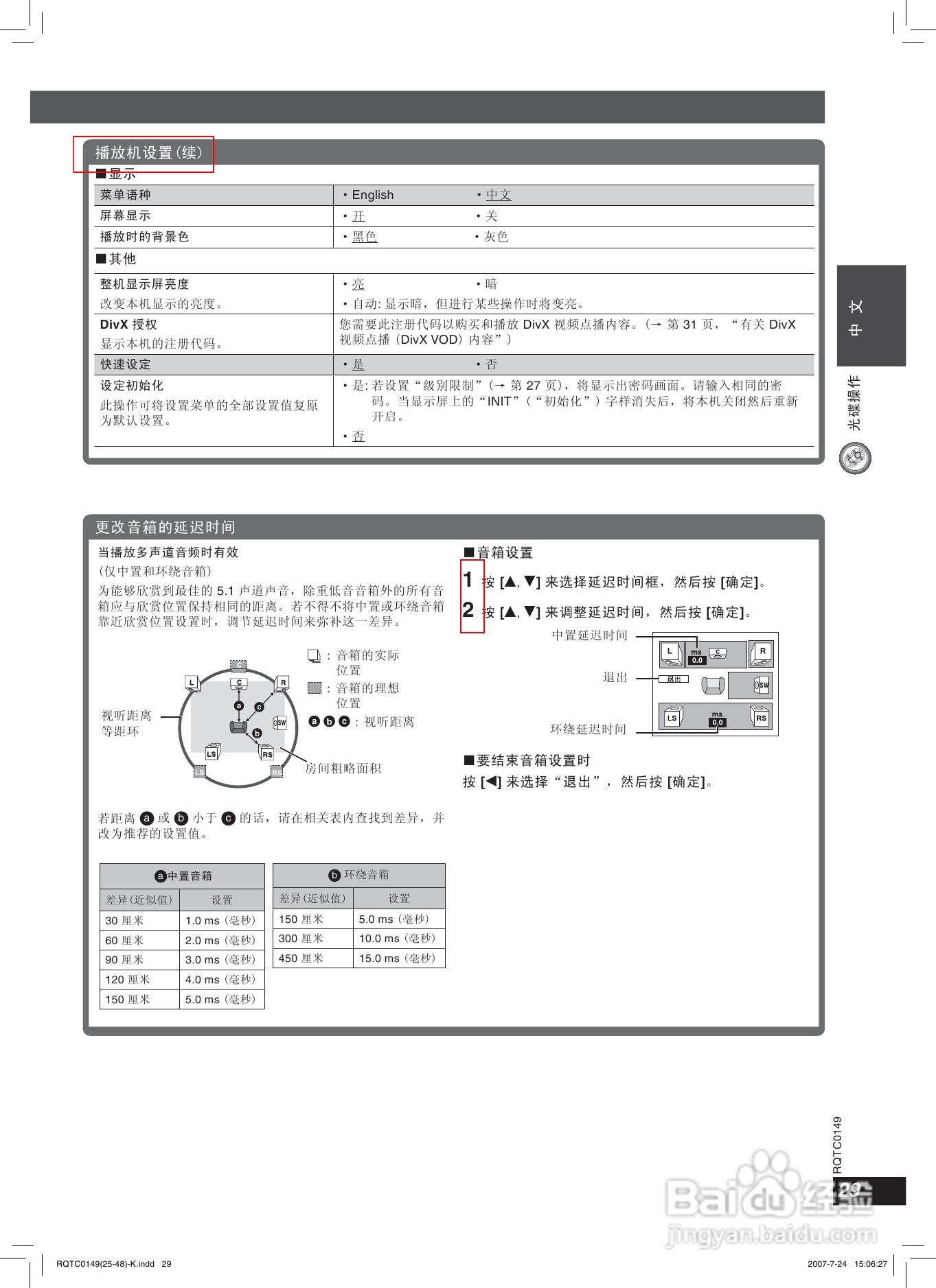 松下SC-HT889家庭影院使用说明书:[2]