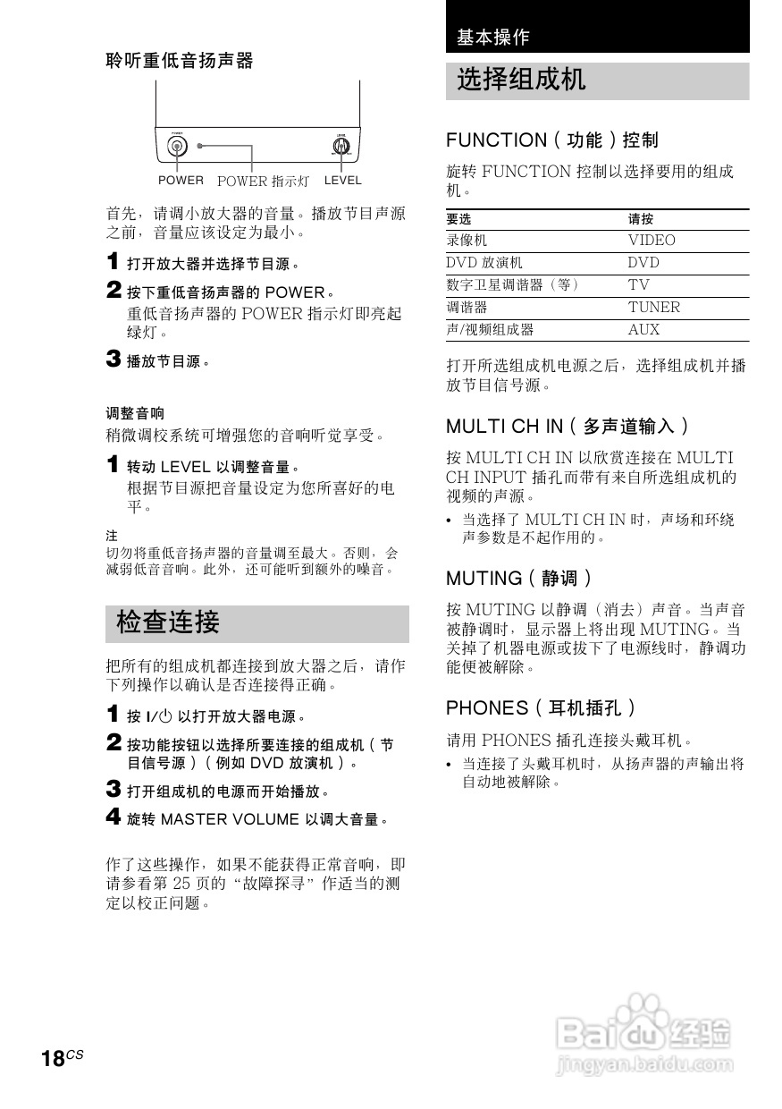 索尼HT-SL7A家庭影院使用说明书:[3]