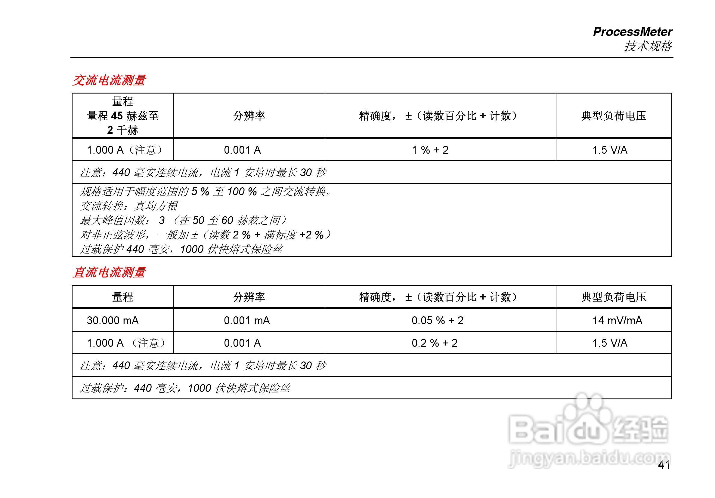 福禄克Fluke 789过程万用表使用说明书:[5]