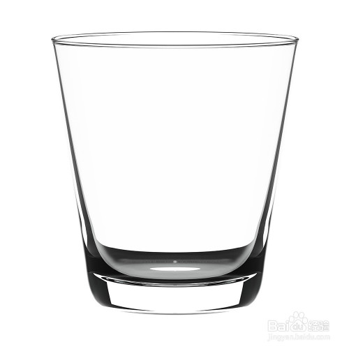 ps,电脑方法/步骤 1 一,准备好我们的透明玻璃杯图,可以看到杯子
