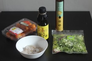 怎么做柚香虾仁果蔬沙拉
