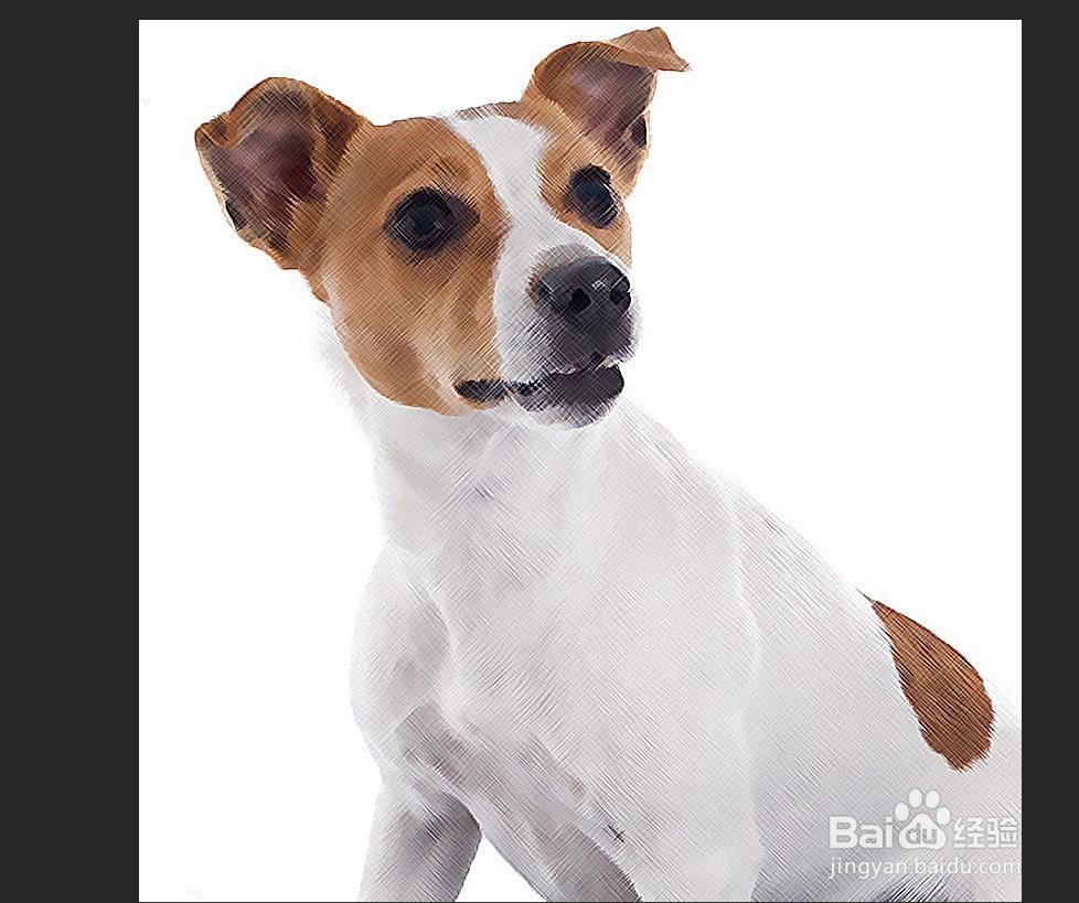 怎样在PS中把图片变成水彩画？