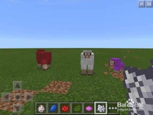 Minecraft如何给羊染色 百度经验 Minecraft如何给羊染色 百度经验