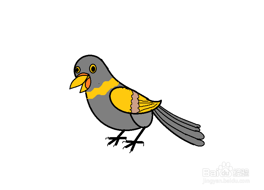 怎么简单画斑鸠