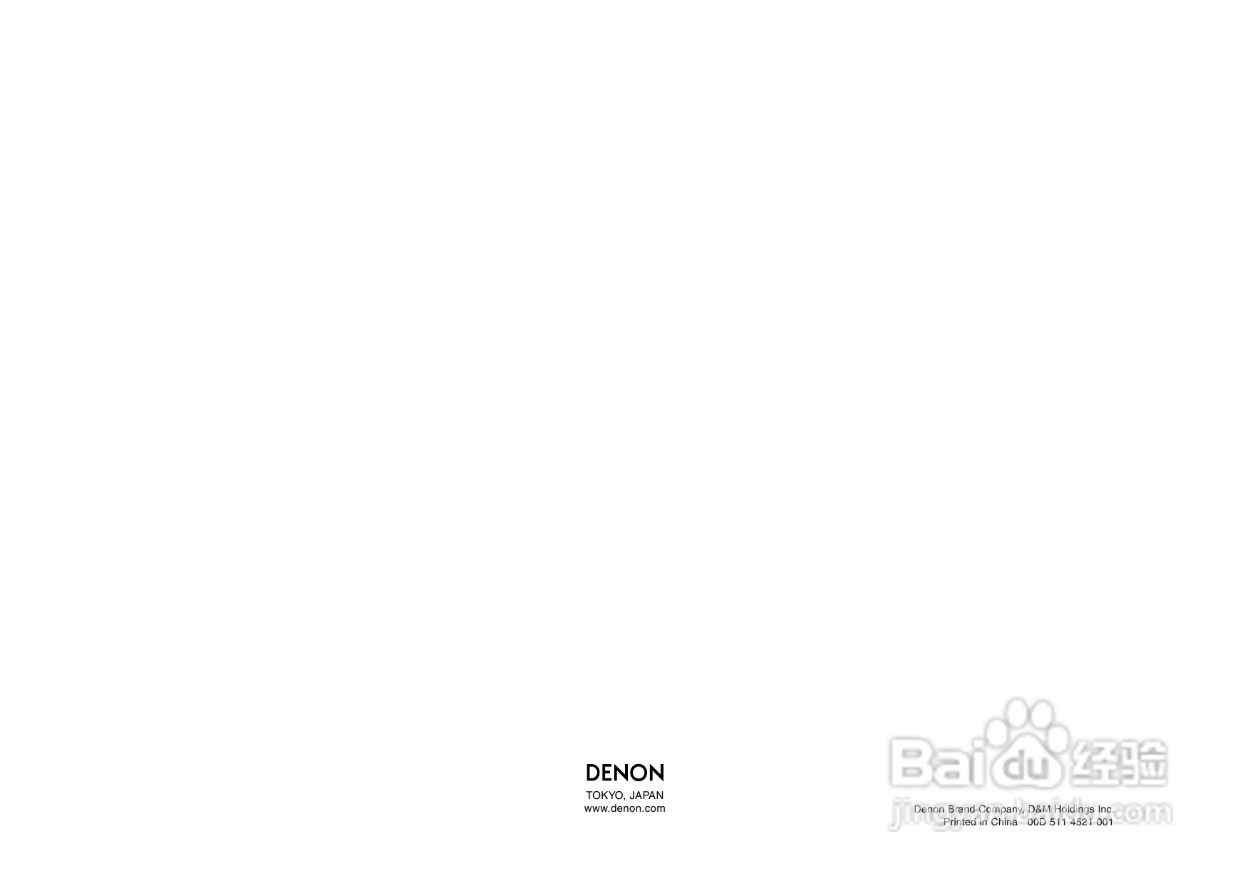 DENON播放机DVD-2930操作说明书:[3]