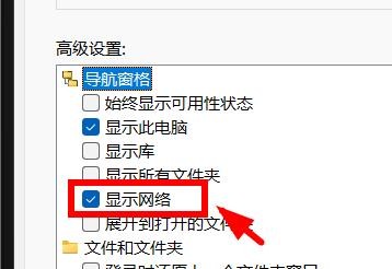 Windows11如何在导航窗格中显示网络