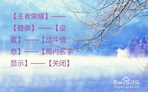王者荣耀中怎么隐藏自己的名字不让别人看见？