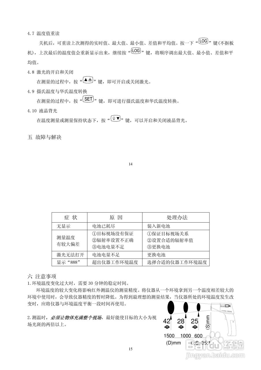TI2 系列红外测温仪使用说明书