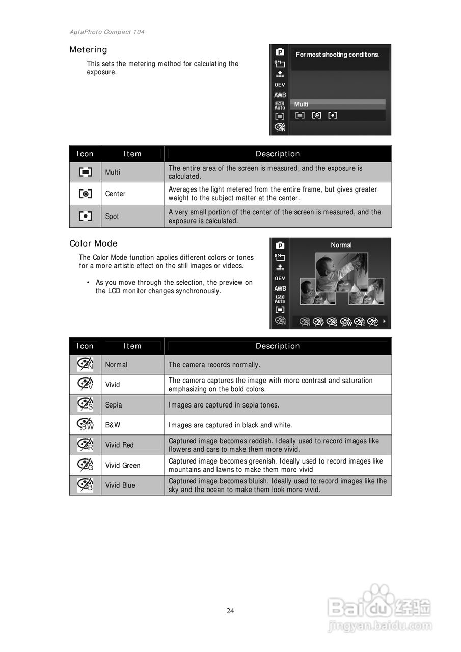 爱克发AgfaPhoto Compact 104数码相机使用说明书:[3]