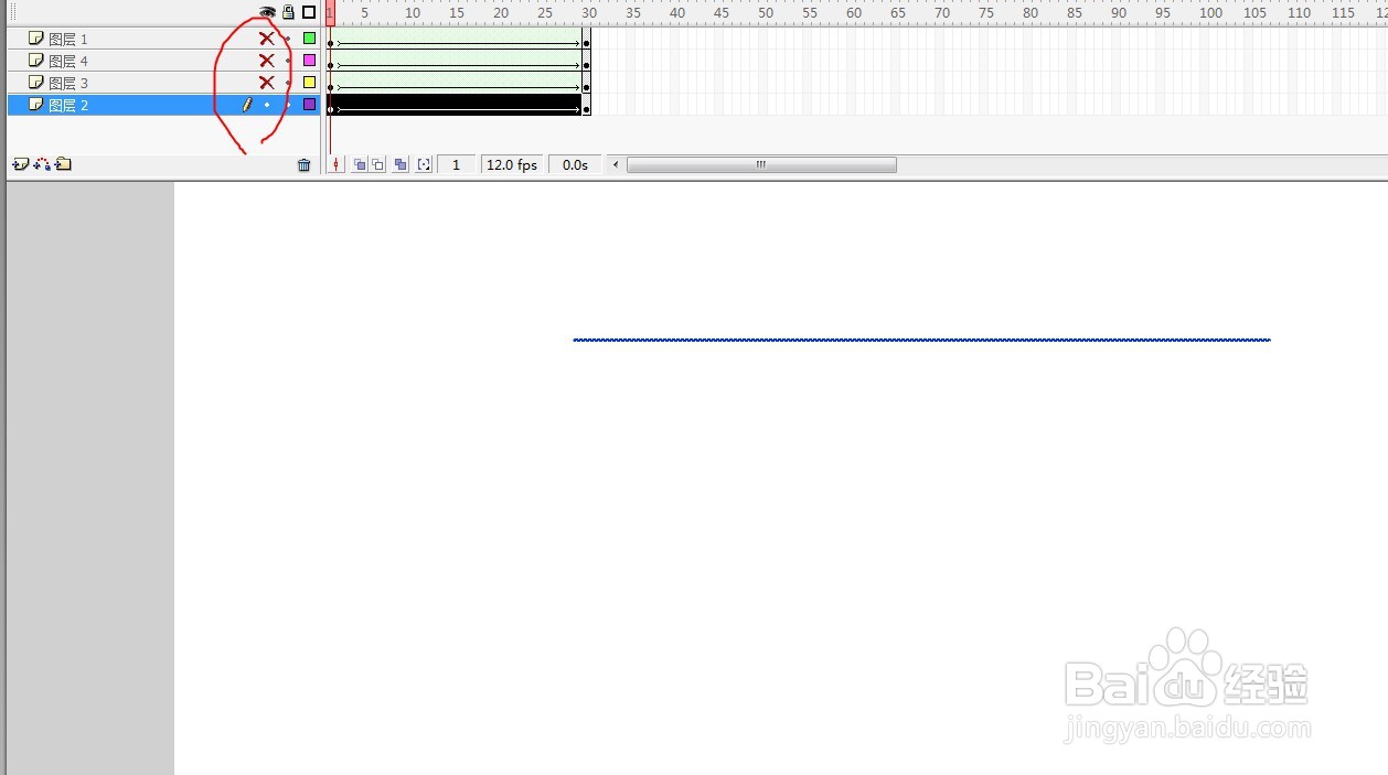 flash用形状补间动画展示矩形画法