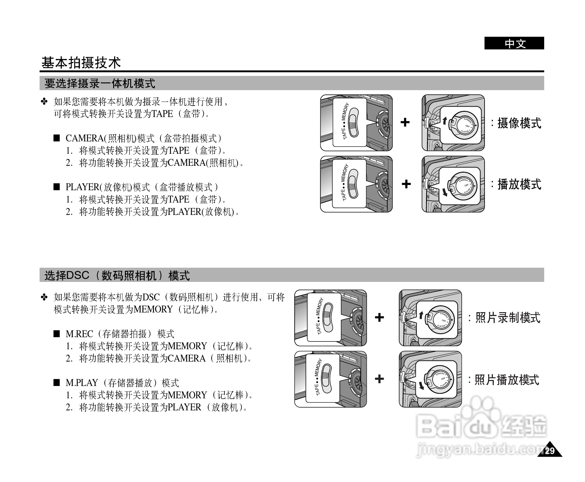 三星VP-D907(i)摄录一体机使用说明书:[3]