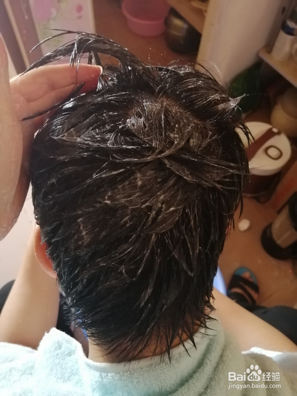 干洗头发的步骤与手法