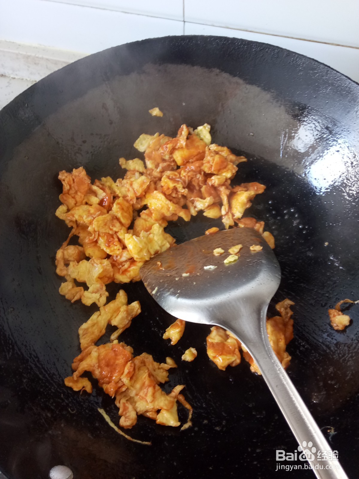 番茄酱鸡蛋面片汤