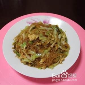 食补佳品包菜粉丝炒鸡蛋的做法