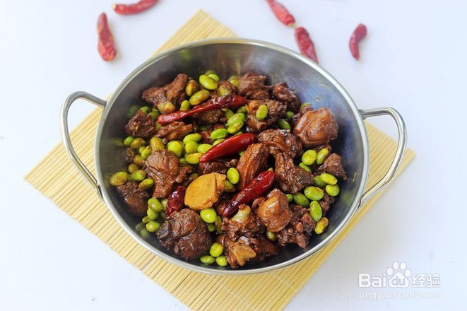 毛豆烧鸭的做法