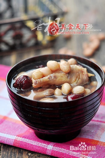 鸡脚花生汤的做法