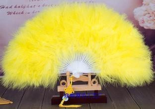 手工制作羽毛扇子、舞蹈扇