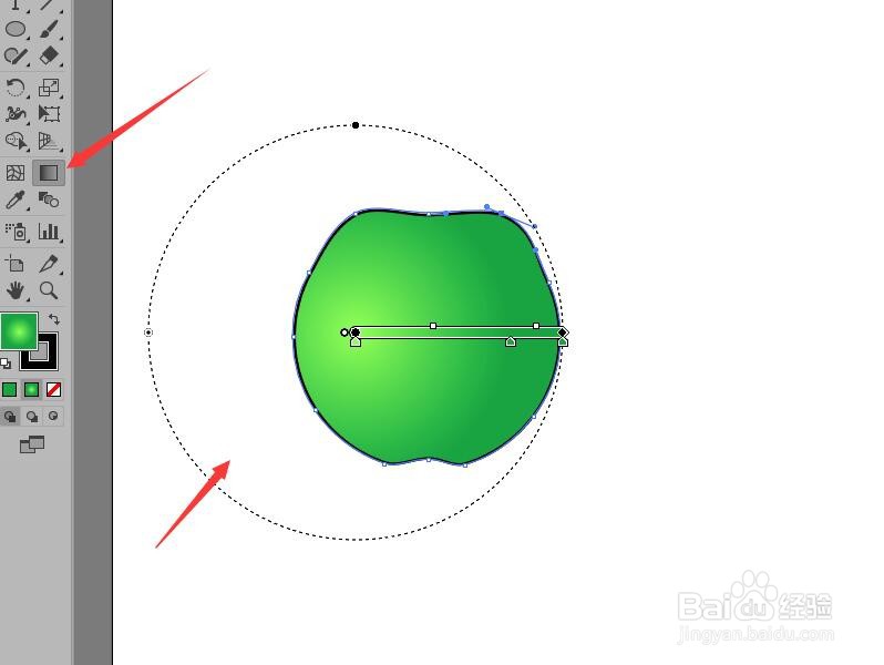 illustrator水晶苹果绘制苹果外形