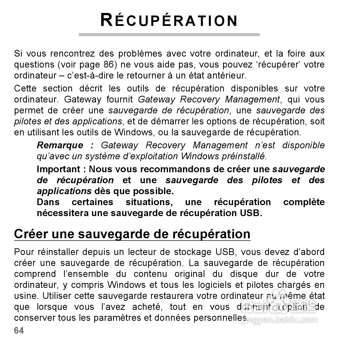 捷威Gateway VG50HC笔记本电脑使用说明书:[19]