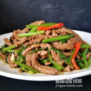 芹菜炒牛肉的做法