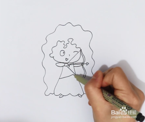 梅莉达公主怎么画