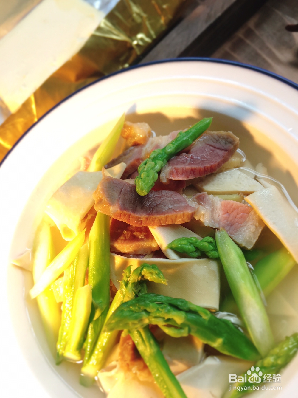 孩子爱吃的黄油百叶蒸咸肉