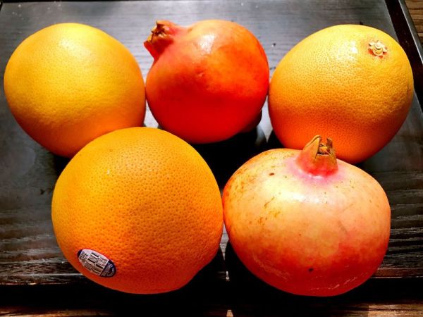 西柚石榴鲜虾沙拉