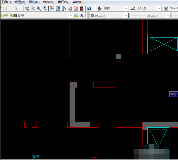 画cad立面图时怎么标注门的打开方向