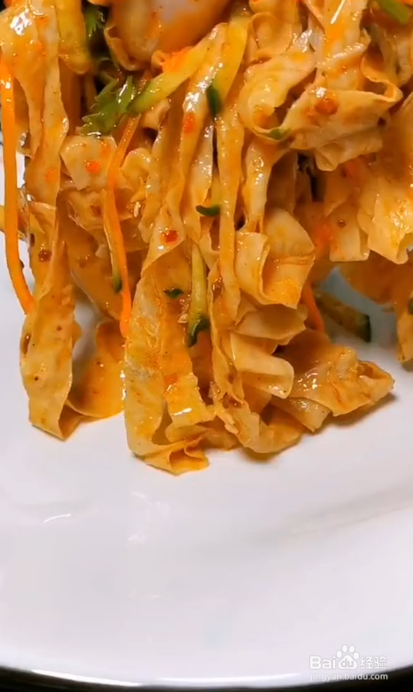香辣凉拌豆皮怎么做才好吃