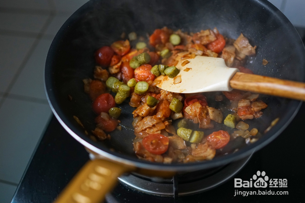 香浓的培根酸豆薄荷天使面