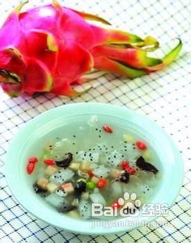 火龙银耳雪梨羹