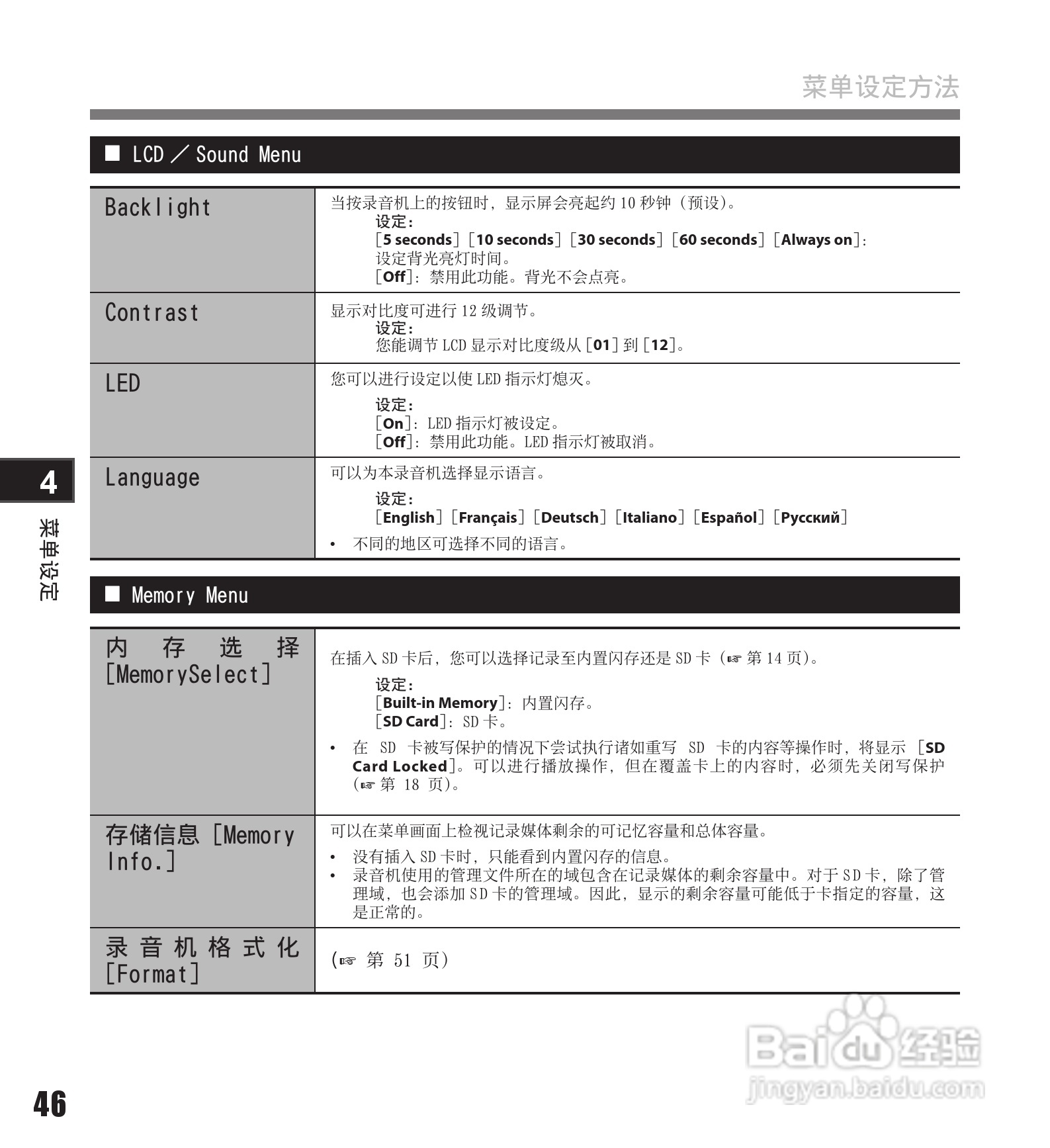 奥林巴斯录音笔LS-11型使用说明书:[5]
