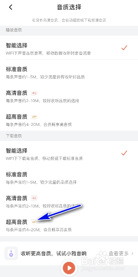 喜马拉雅下载音质怎么修改