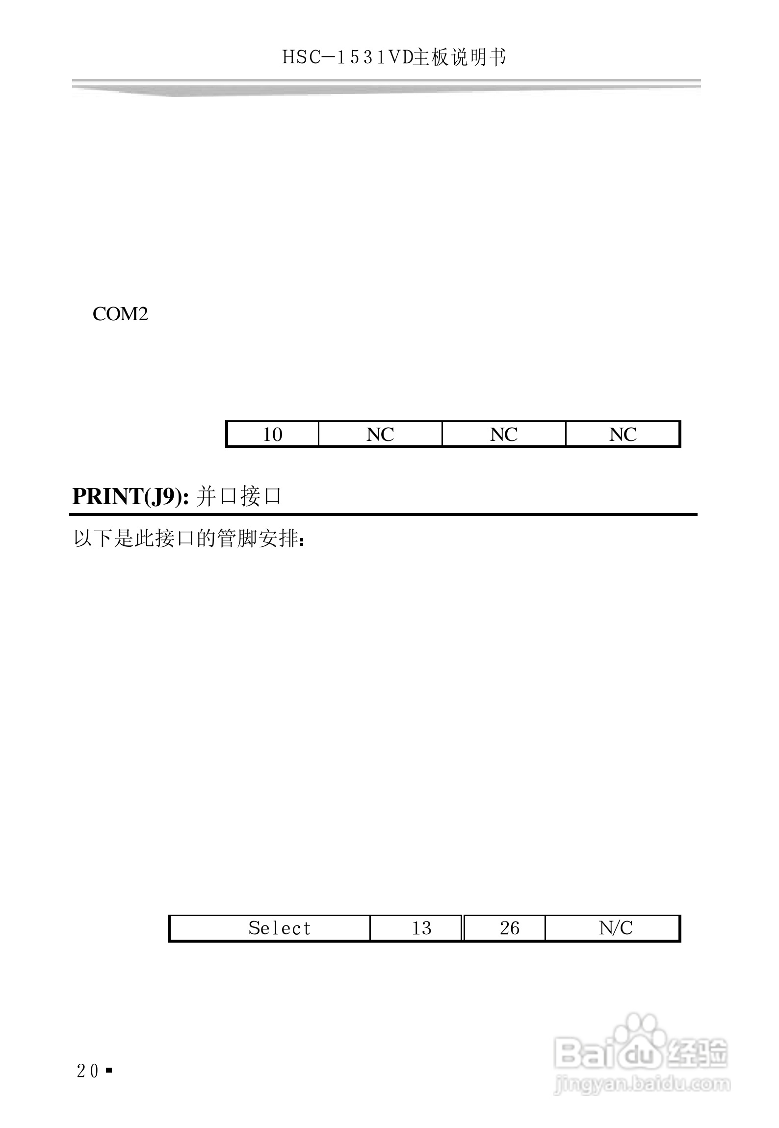 研祥HSC-1531VD工业级CPU板卡说明书:[3]