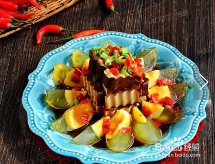 凉拌变蛋的料怎么调