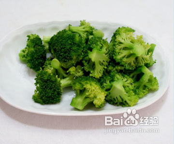 虾末西兰花:简单主义,绿花红虾