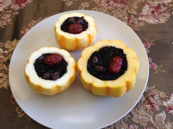 小南瓜蒸血懦米