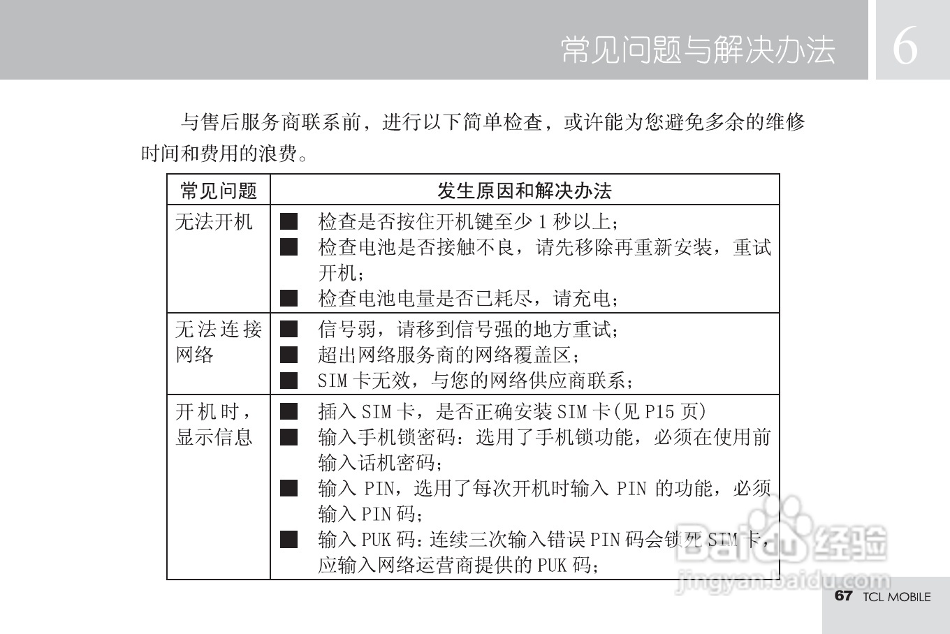TCL M585手机使用说明书:[7]